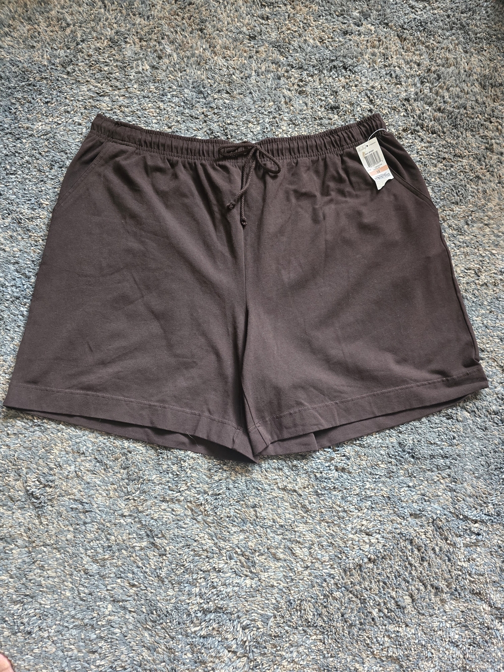 Karen Scott Women’s Relaxed Drawstring Shorts - Chocolate